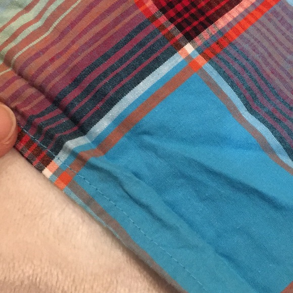 Roper Bright Plaid Country Western Button Up Shirt Long Sleeved Mens 2XL Resale - Picture 15 of 16